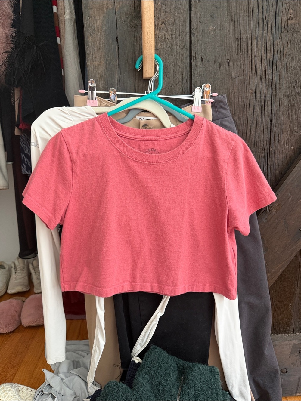 Urban Outfitters Nantucket Red Cropped Tee - Short Sleeve